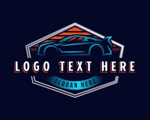 Engine - Driving Car Automotive logo design