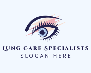 Colorful Eyebrow & Eyelash logo design