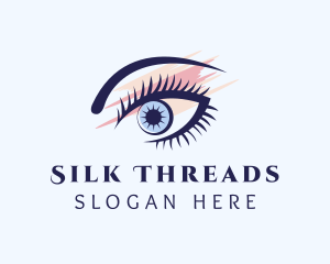 Colorful Eyebrow & Eyelash logo design