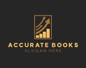 Bookkeeper - Finance Growth Analytics logo design