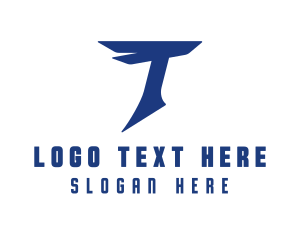 Enterprise - Blue Firm Letter T logo design