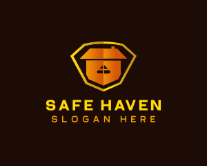 Home Security Shield logo design
