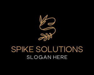 Elegant Foliage Letter S logo design