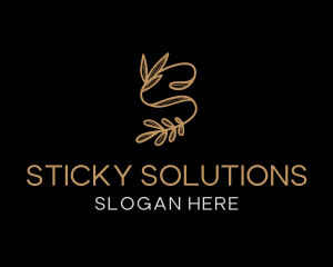 Elegant Foliage Letter S logo design