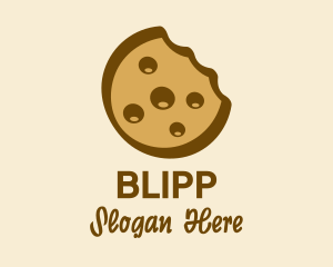 Brown Cookie Snack  Logo