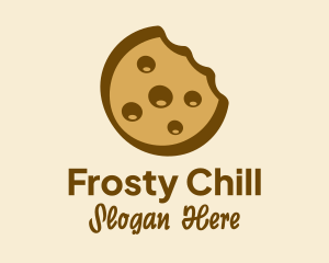 Brown Cookie Snack  Logo