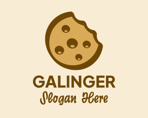 Brown Cookie Snack  Logo