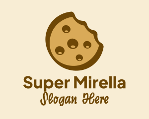 Brown Cookie Snack  Logo