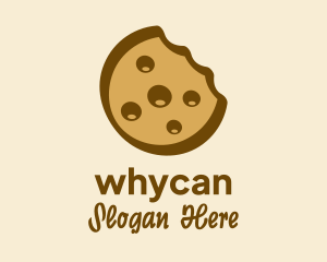 Brown Cookie Snack  Logo