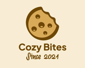 Comfort Food - Brown Cookie Snack logo design