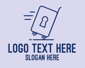 Trolley - Luggage Security Lock logo design