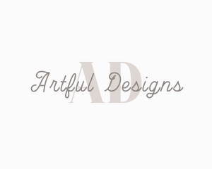 Feminine Script Business logo design