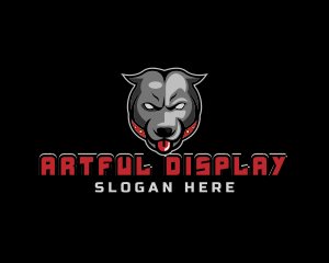 Pit Bull Angry Gaming logo design