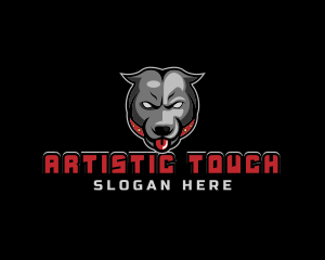 Pit Bull Angry Gaming logo design