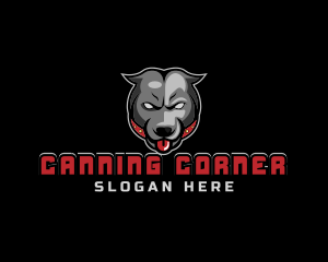 Pit Bull Angry Gaming logo design