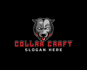 Collar - Pit Bull Angry Gaming logo design