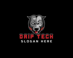 Pit Bull Angry Gaming logo design