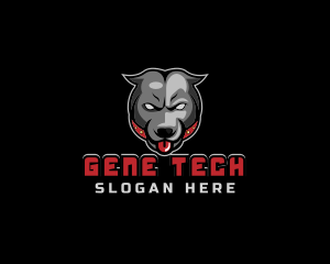 Pit Bull Angry Gaming logo design