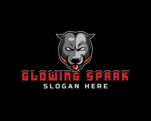 Pit Bull Angry Gaming logo design