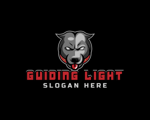 Pit Bull Angry Gaming logo design