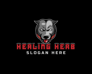 Pit Bull Angry Gaming logo design