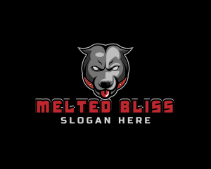 Pit Bull Angry Gaming logo design