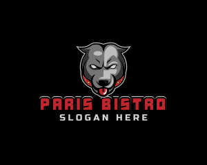 Pit Bull Angry Gaming logo design