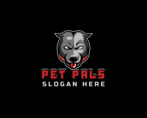 Pit Bull Angry Gaming logo design