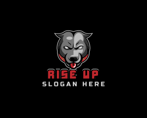 Pit Bull Angry Gaming logo design