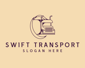 Transporation - Transport Truck Logistics logo design