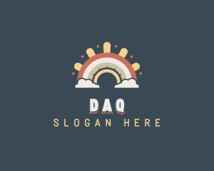 Boho Daycare Rainbow Logo