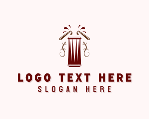 Drum - Musical Instrument Drum logo design