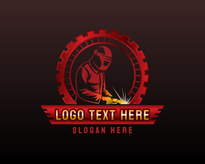 Automotive - Metalwork Cogwheel Welder logo design