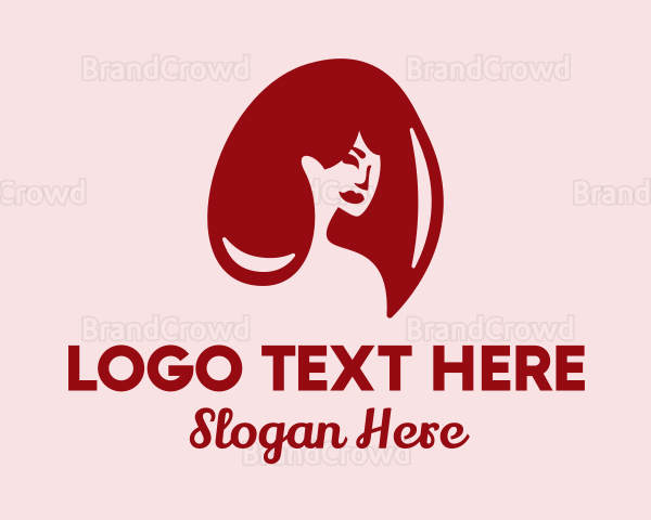 Red Hair Beauty Logo