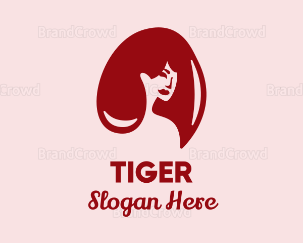 Red Hair Beauty Logo