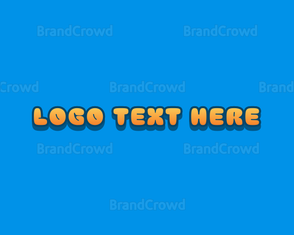 Playful Cartoon Text Logo