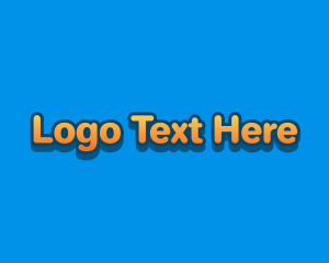 Playful Cartoon Text  Logo