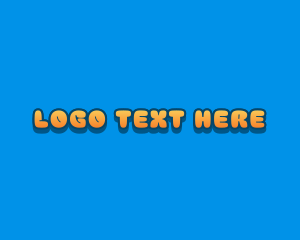 Clothing - Playful Cartoon Text logo design