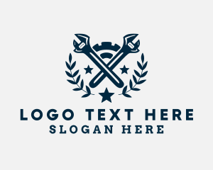 Handyman - Cog Handyman Wrench logo design