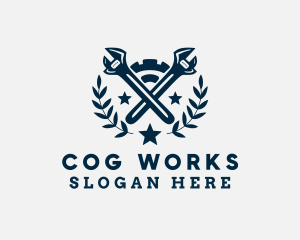 Cog Handyman Wrench  logo design