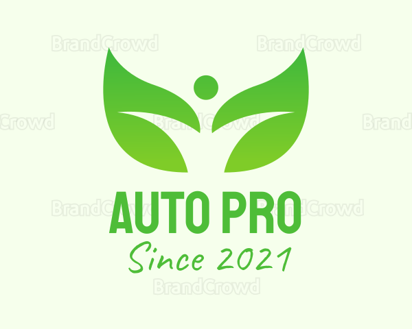 Green Environmental Leaf Logo
