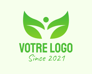 Environment Friendly - Green Environmental Leaf logo design