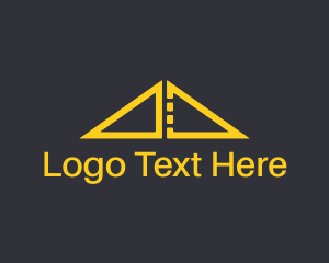 Pier - Golden Ruler Bridge Architecture logo design