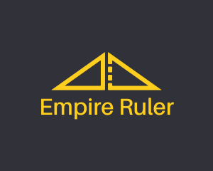 Ruler - Golden Ruler Bridge Architecture logo design