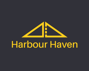 Harbour - Golden Ruler Bridge Architecture logo design