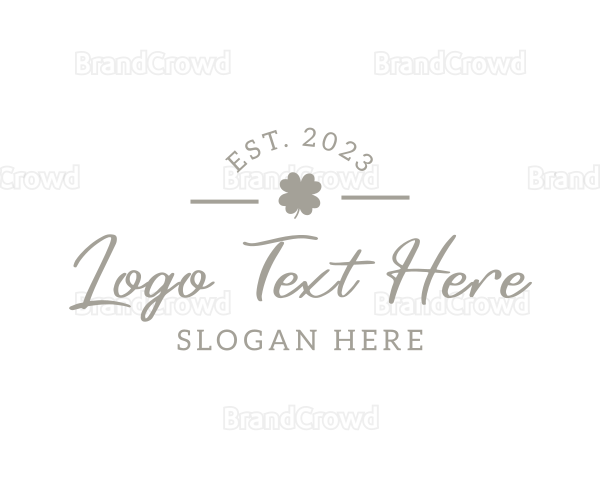 Clover Leaf Wordmark Logo