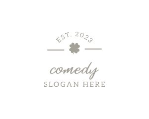 Chic - Clover Leaf Wordmark logo design