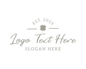 Designer - Clover Leaf Wordmark logo design