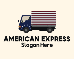 American Forwarding Truck logo design