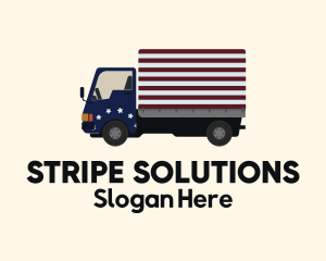 American Forwarding Truck logo design